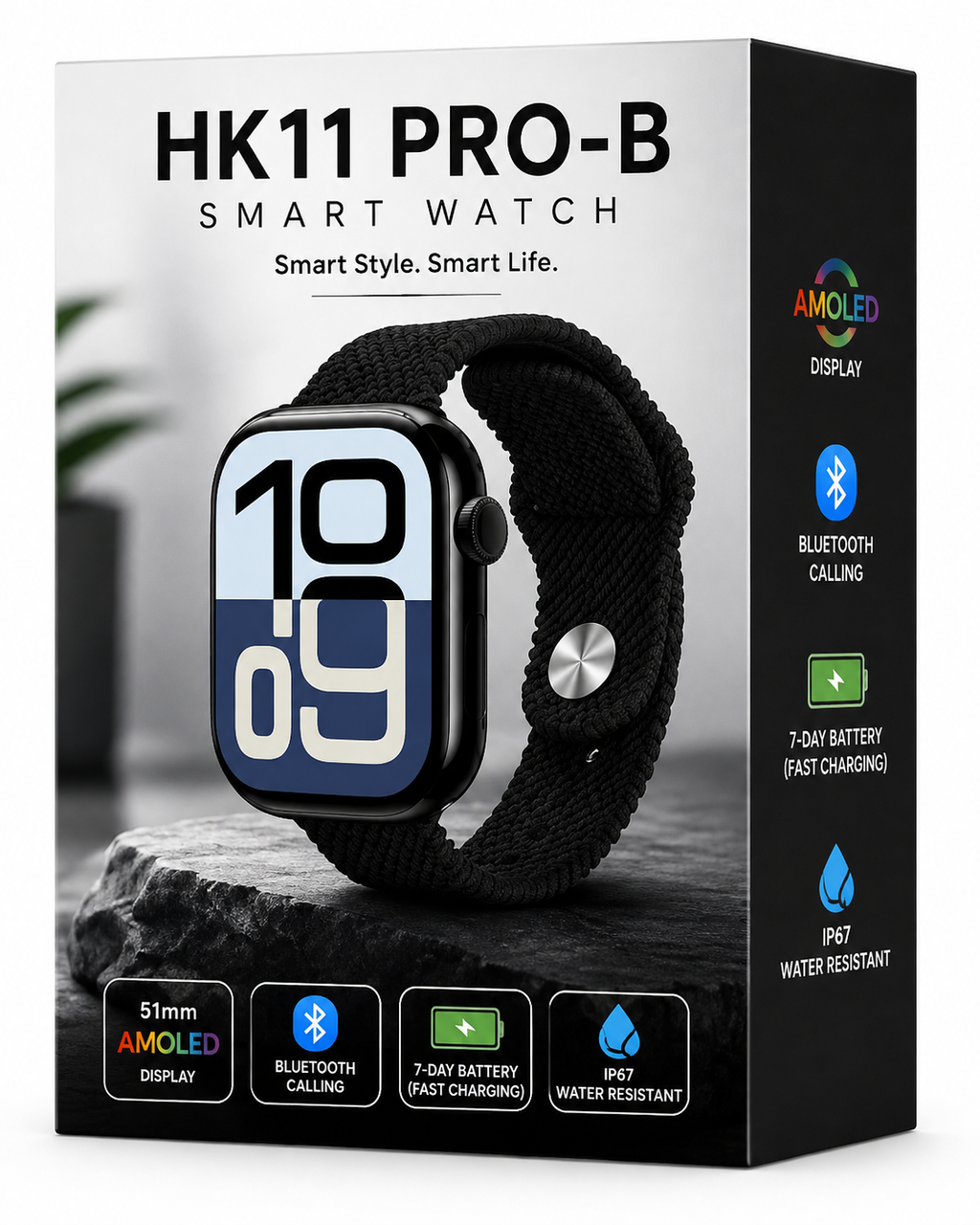 HK11 Pro-B AMOLED Smart Watch