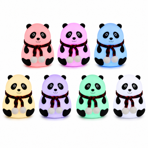 7-Color Panda Night Lamp