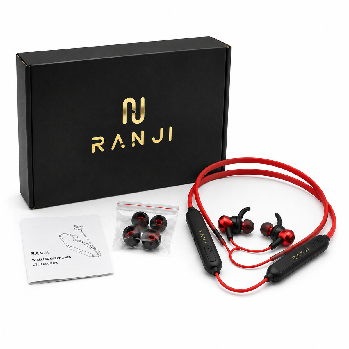 RANJI Wireless Bluetooth Neckband