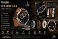 Kalobee GT3 Smart Watch — Brown Leather-Style