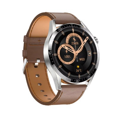 Kalobee GT3 Smart Watch — Brown Leather-Style