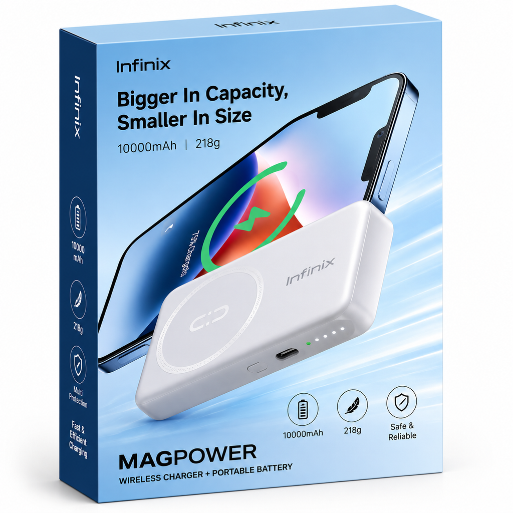 Infinix MagPower 10,000mAh Wireless Power Bank