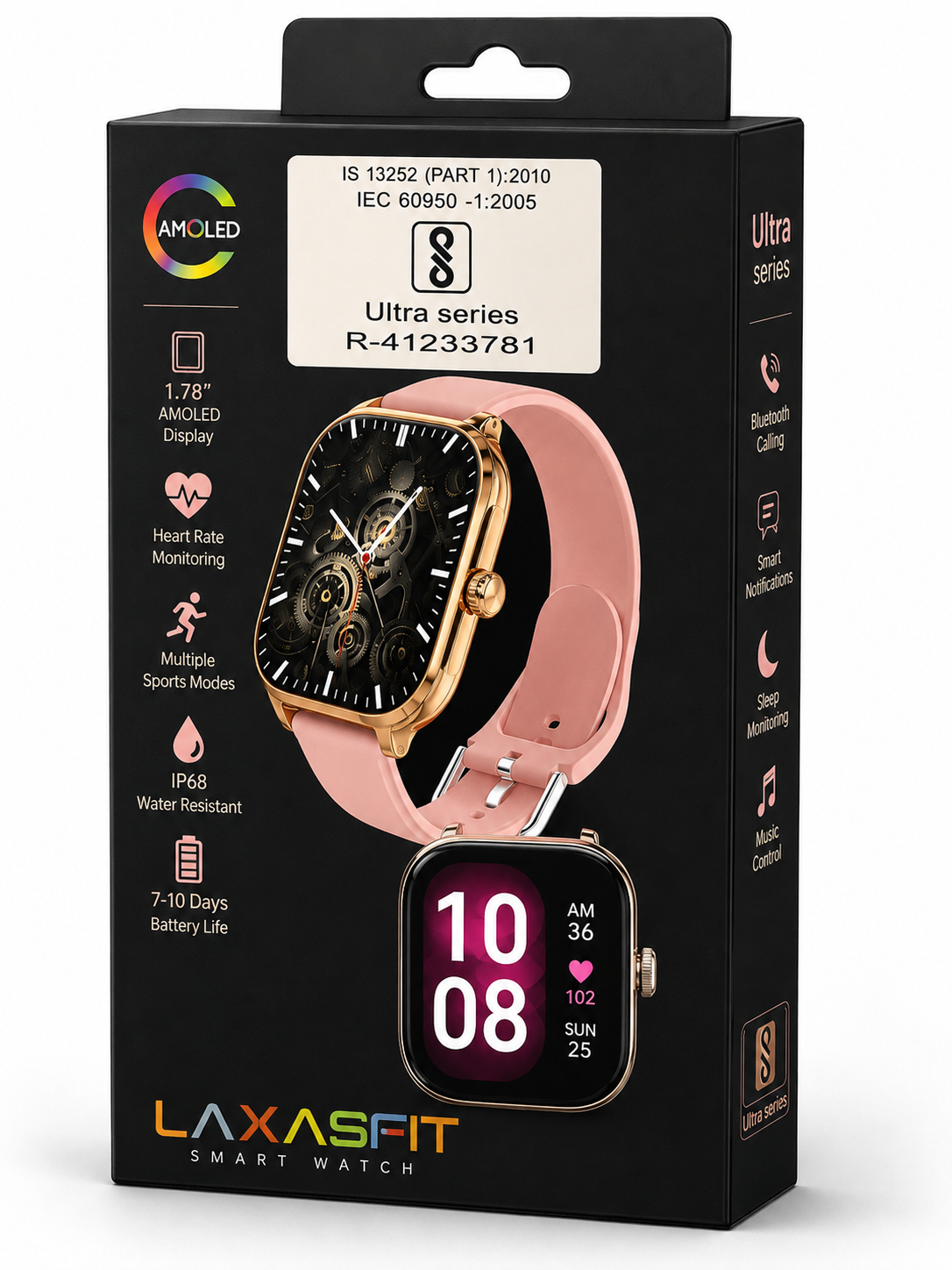 H9 Max Smart Watch — Rose Gold