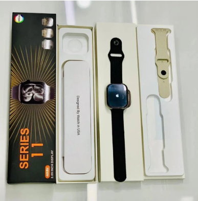 series 11 with logo Smart Watch — Black