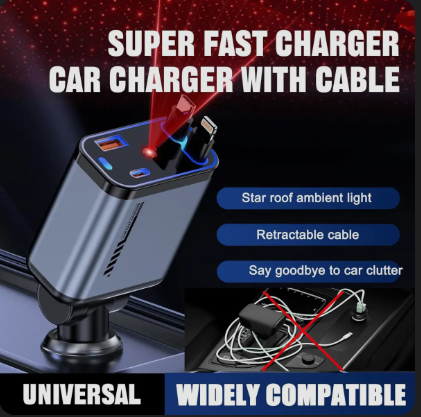 C6 CAR CHARGER WITH STAR LIGHT  ROOF AVAILABLE QUANTITY