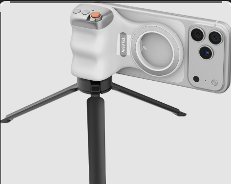 TELESIN Magnetic Phone Camera Holder – Professional Mobile Photography Grip with Magnetic Mount & Shutter Button
