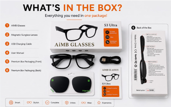 ### S3 ULTRA AI GLASSES — SMART TECHNOLOGY WITH HD CAMERA & VIDEO RECORDING  **Capture Every Moment. Stay Connected. Experience Smart Technology.**