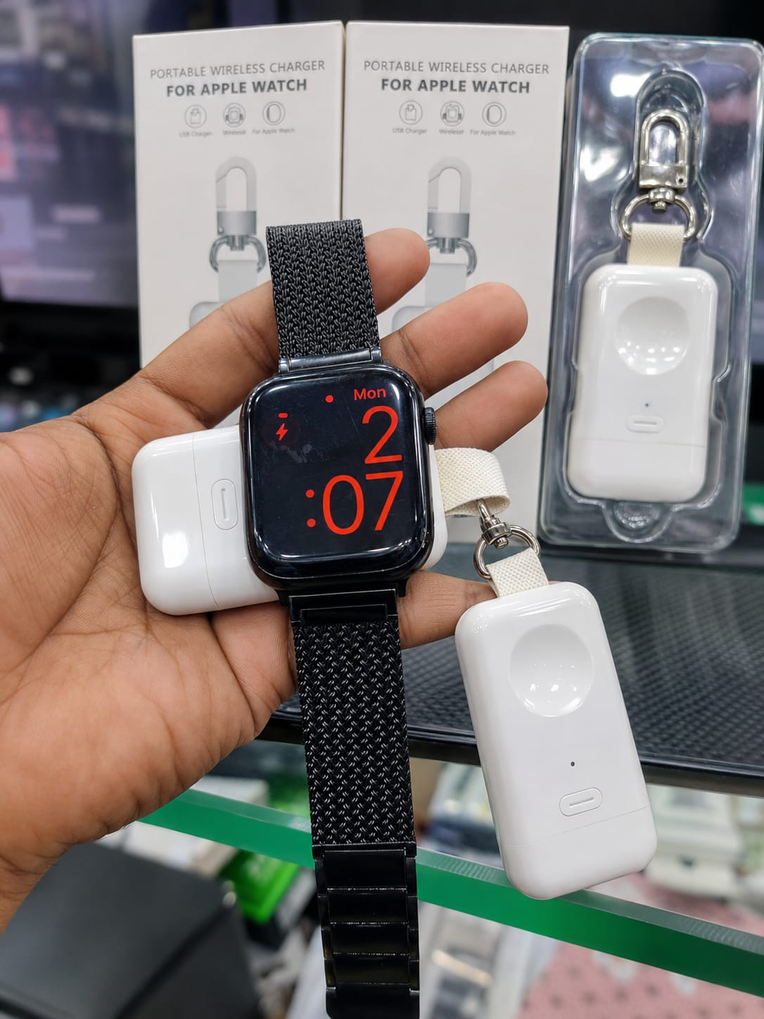 Apple watch Mini wireless charger Powe bank available for good price